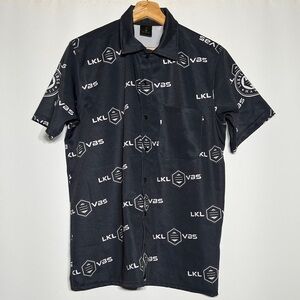 Men's Black Casual Button Down Shirt